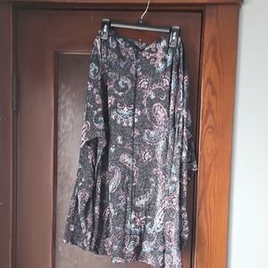 Maurices Black Paisley Blouse